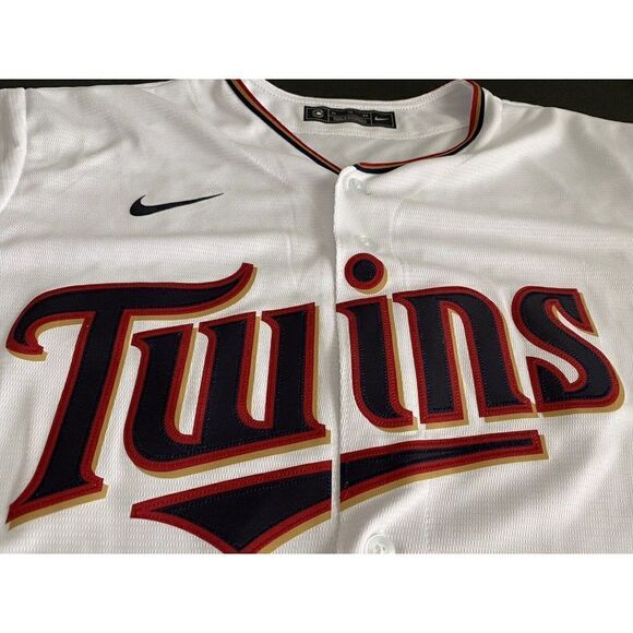 Nike MLB Minnesota Twins Eddie Rosario #20 White Jersey Men’s Size XL NEW - Picture 5 of 10